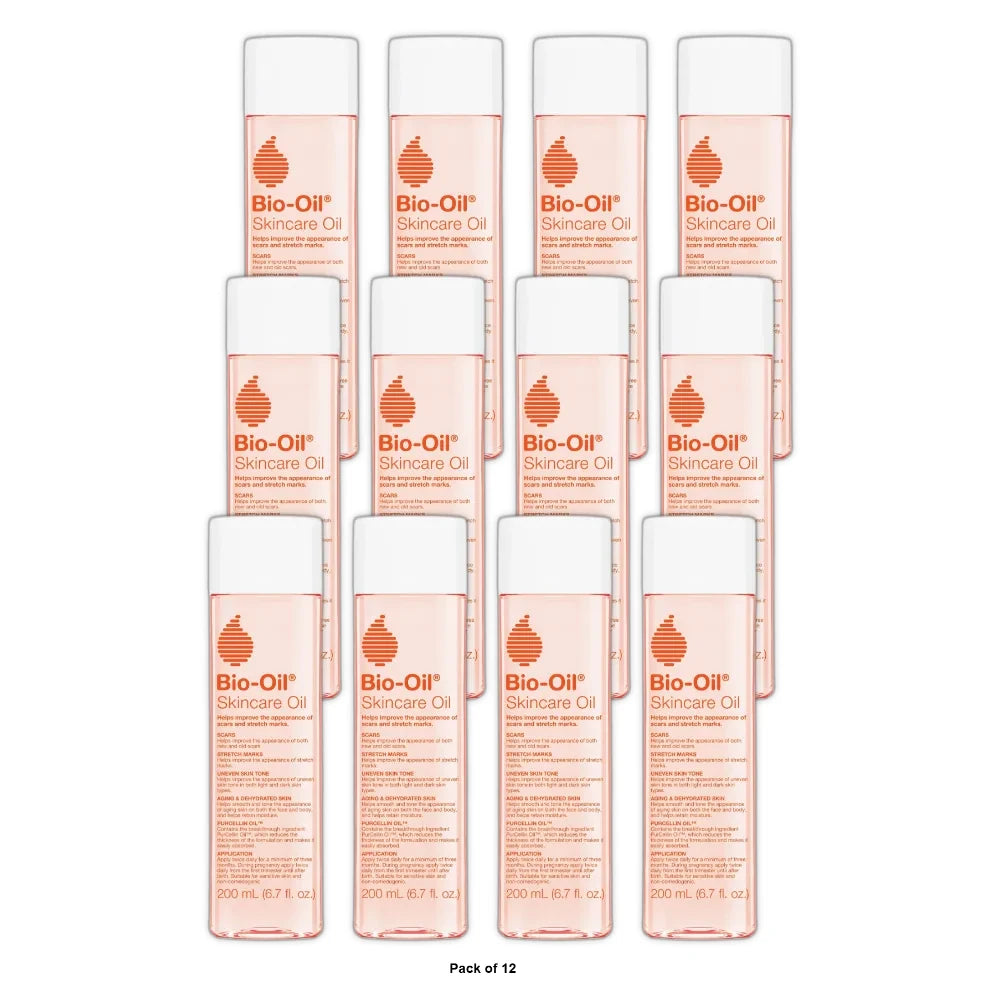 Bio-Oil Skincare Body Oil and Scar Treatment with Vitamin E for Stretch Marks, D 6.7. Oz (Pack of 24)