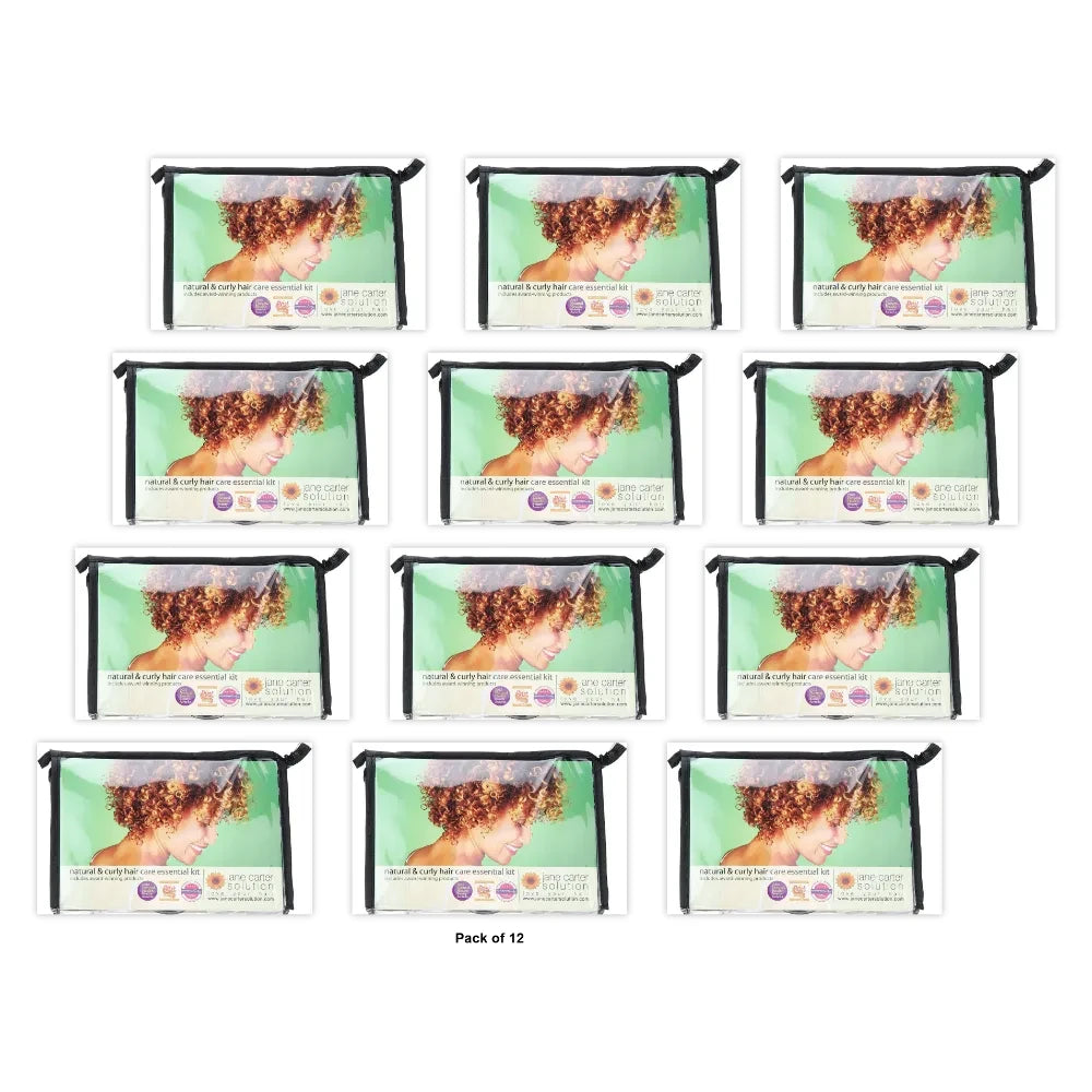Jane Carter- Natural Curly Hair Care Essentials Kit (Pack of 12)