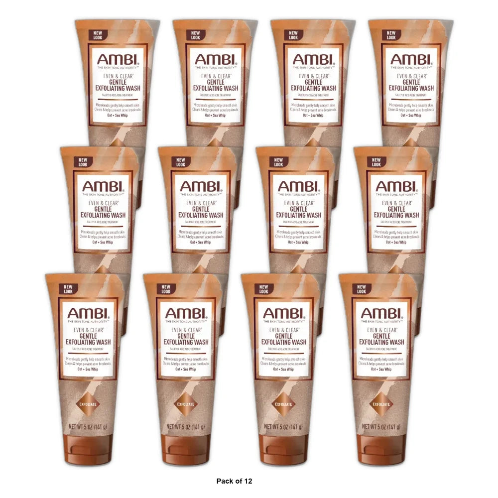 Ambi Skincare Even & Clear Exfoliating Wash - Scented - 5oz (Pack of 12)
