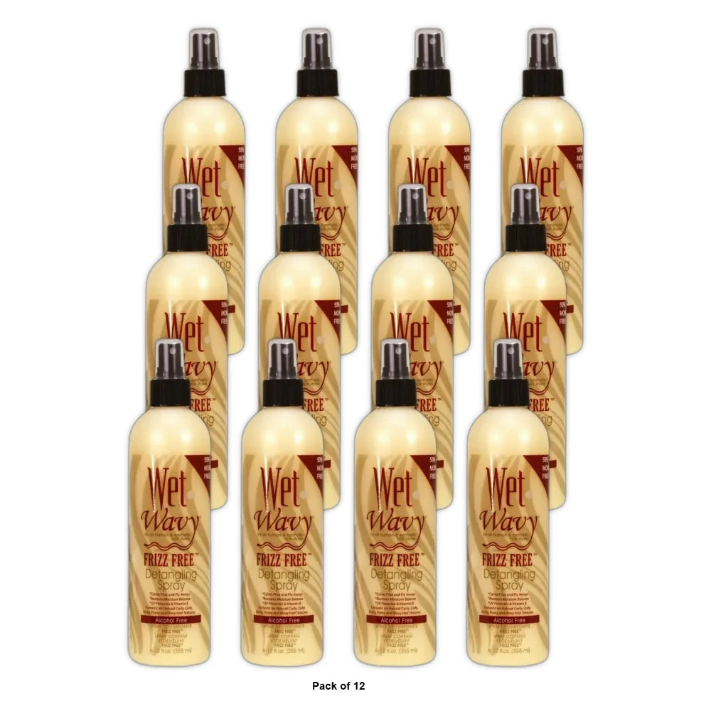 Wet n Wavy Frizz Free Detangling Spray (Pack of 12)