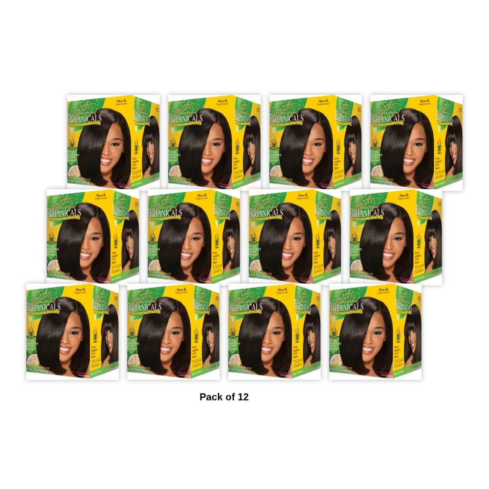 Soft & Beautiful Botanicals No-Lye Sensitive Scalp Relaxer Coarse 1 application (Pack of 12)