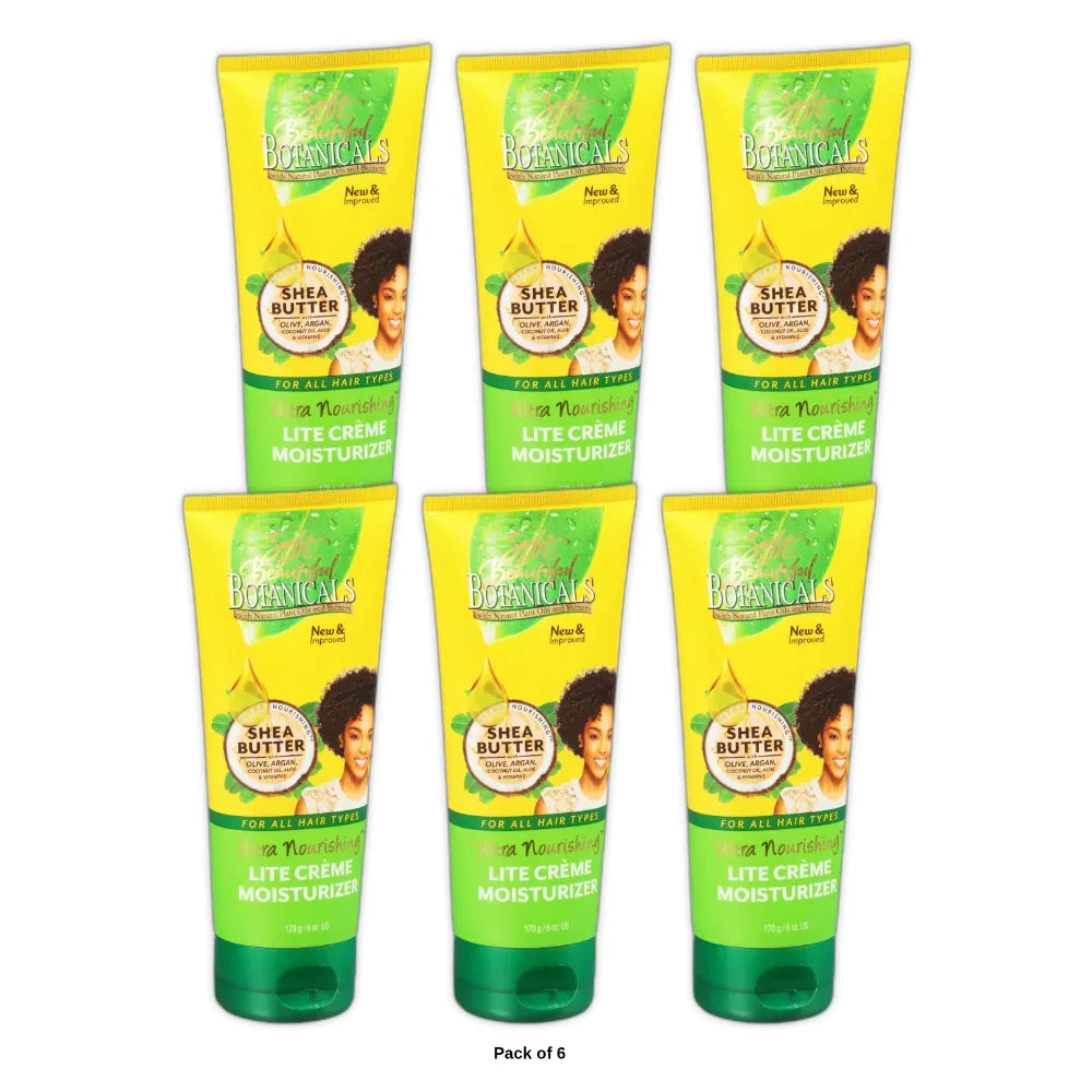 Soft & Beautiful Botanicals Ultra Nourishing Lite Creme Moisturizer 6 oz. Tube (Pack of 6)