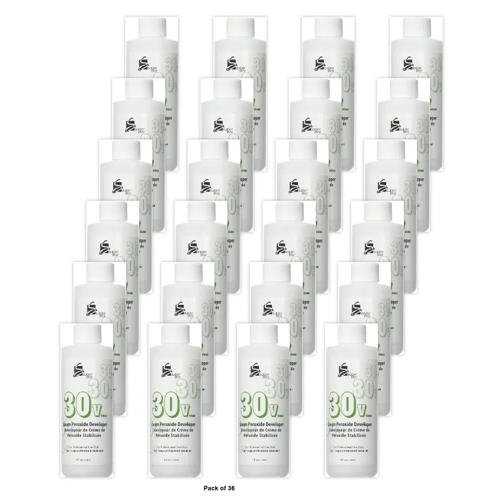 Superstar 30 Volume Cream Peroxide Developer 4 oz (Pack of 36)