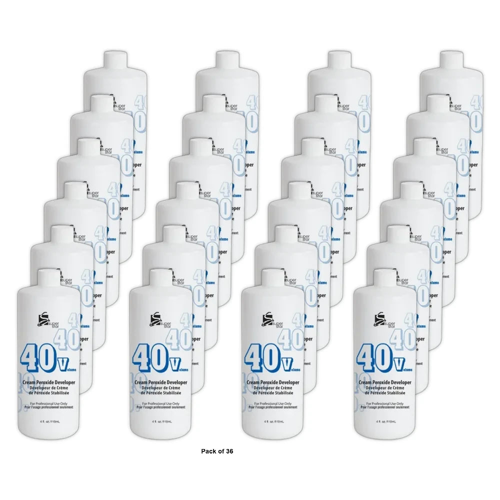 Superstar 40 Volume Cream Peroxide Developer 4 oz (Pack of 36)