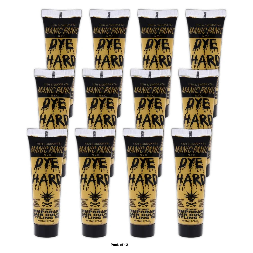 Manic Panic Temporary Hair Color Styling Gel Glam Gold 1.7 oz (Pack of 12)