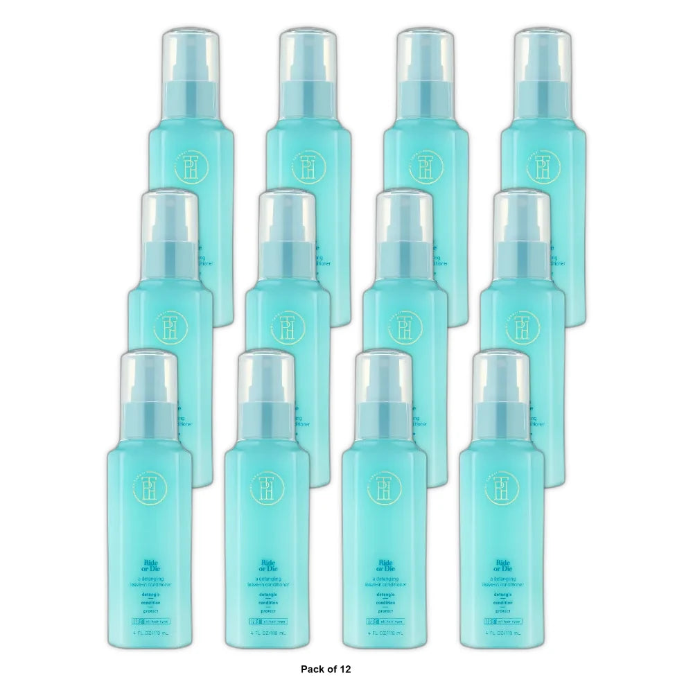 TPH BY TARAJI Ride or Die Biotin Leave in Conditioner Spray Detangler for Dry Ha 4 Oz (Pack of 12)