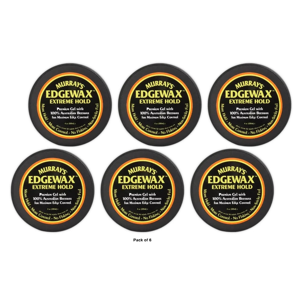 Murray's Edge Wax Extreme Hold, 4 oz (B01BERA4KI) (Pack of 6)