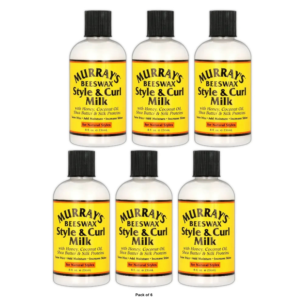 Murray's Beeswax Style and Curl Milk - 8 fl oz (Pack of 6)
