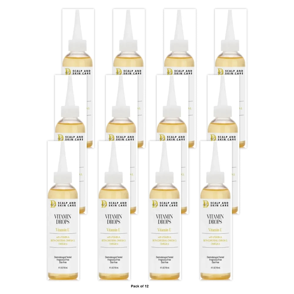 Scalp & Skin Care Vitamin Drops 4. Oz (Pack of 12)