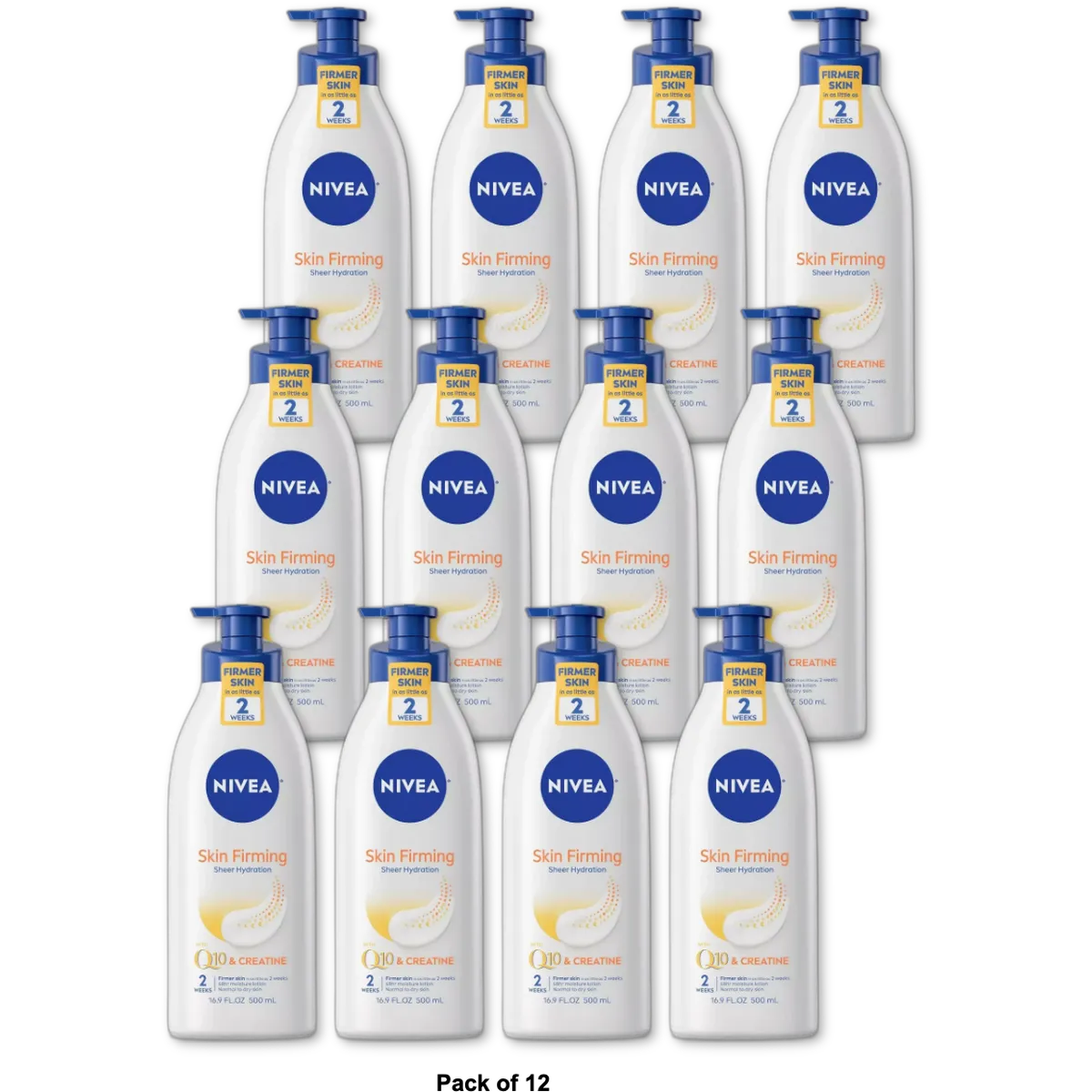 Nivea Skin Firming Hydration Body Lotion 16.9Oz (Pack of 12)
