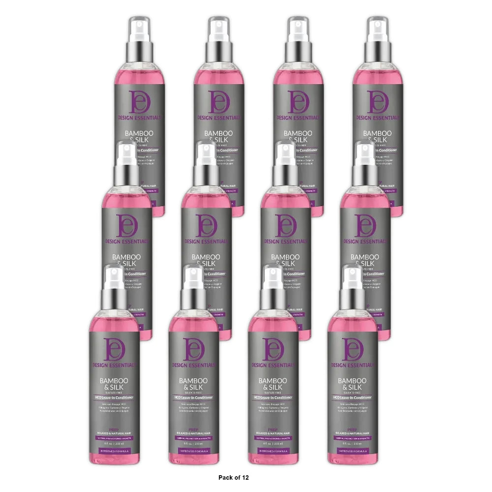 Design Essentials - Bamboo Silk Leave-In Conditioner 8 Oz (Pack of 12)