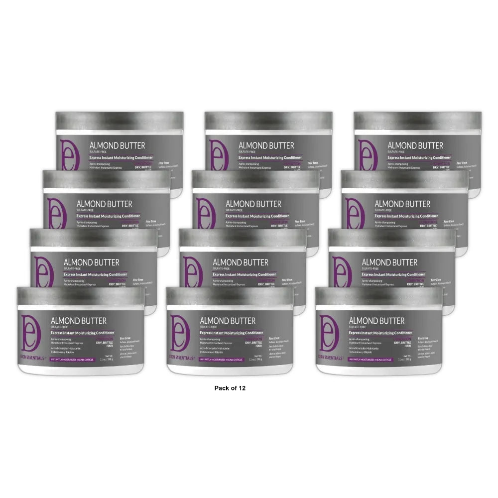 Design Essentials Almond Butter Express Instant Moisturizing Conditioner 11oz (Pack of 12)