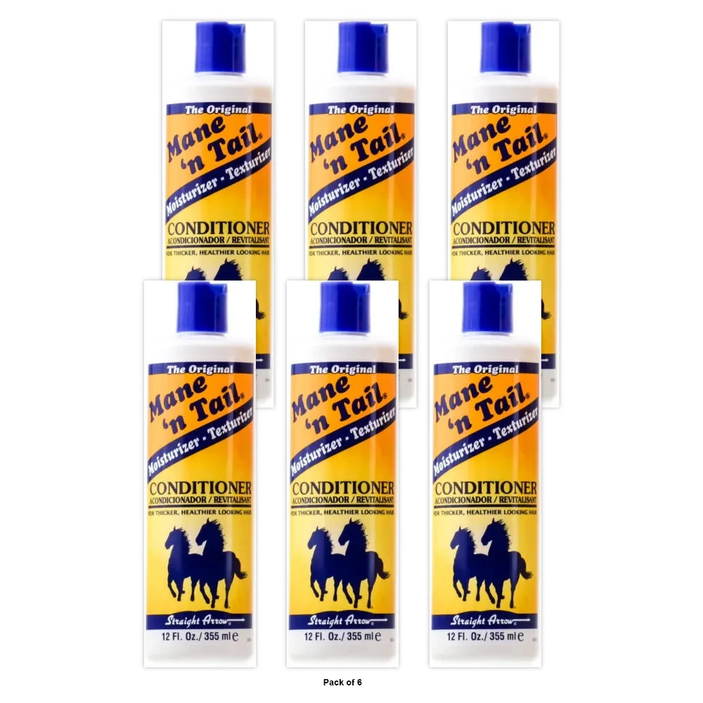 Straight Arrow Mane N Tail Conditioner for Horse, -Ounce 12 Oz (Pack of 6)