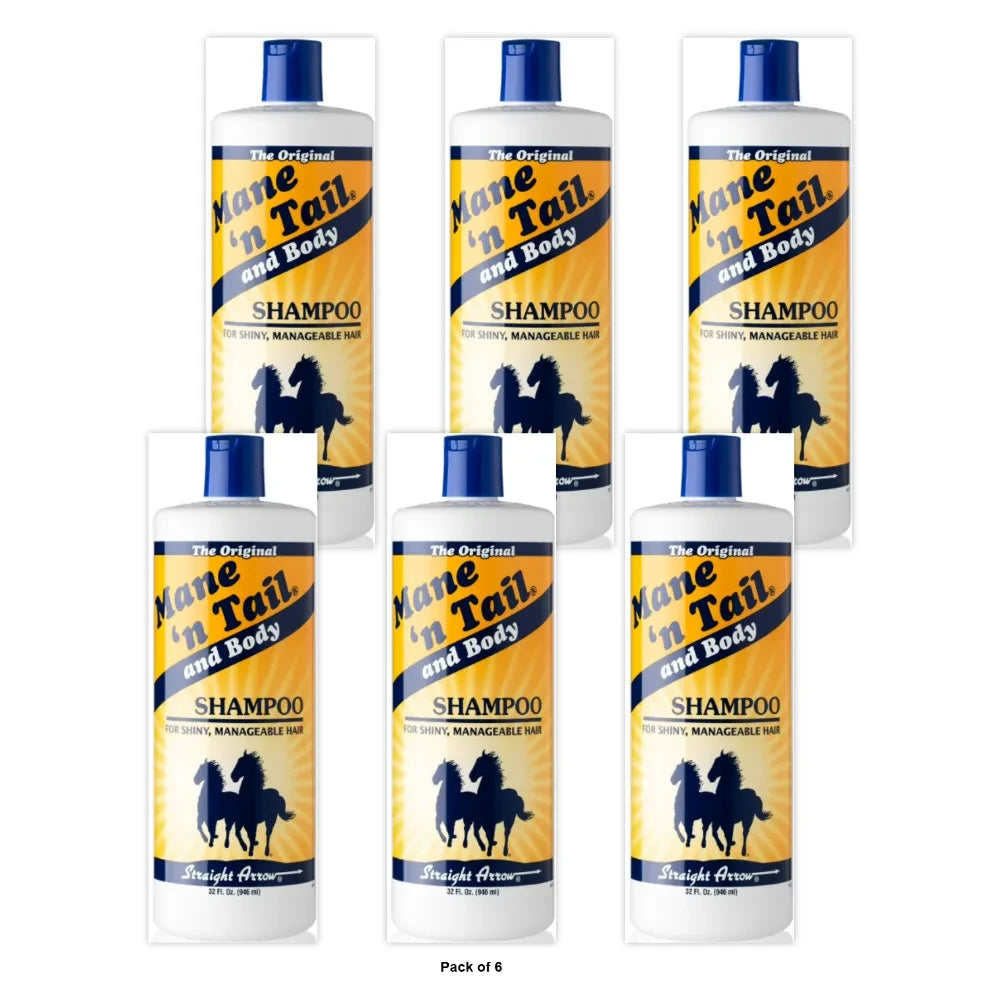 Straight Arrow Shampoo, Ounce Bottle 32 Oz (Pack of 6)