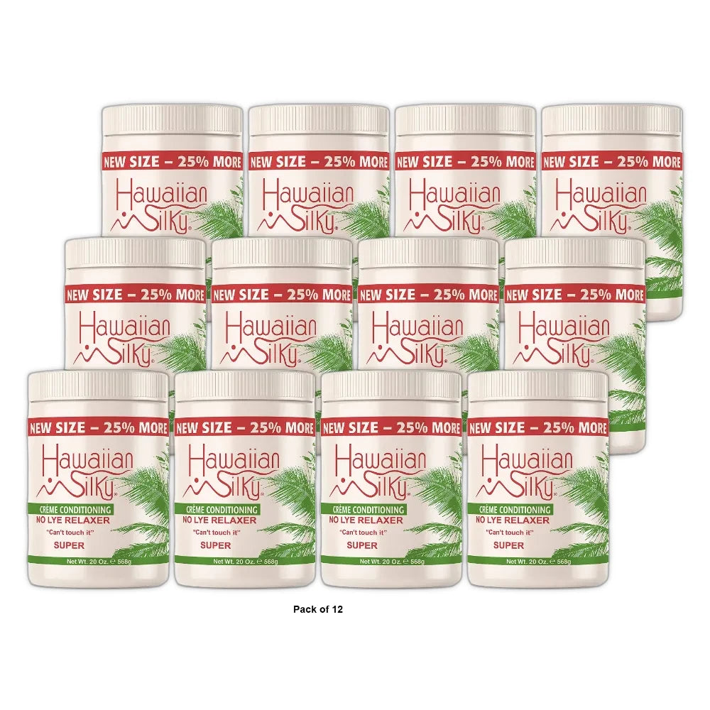 Hawaiian Silky - Can t Touch It Creme Conditioning No Lye Relaxer SUPER 20 Oz (Pack of 12)