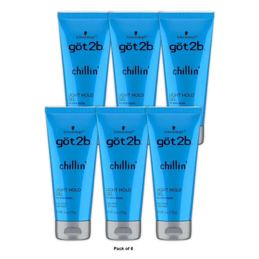 Got2b Chillin Light Hold Gel 6 Oz (Pack of 6)
