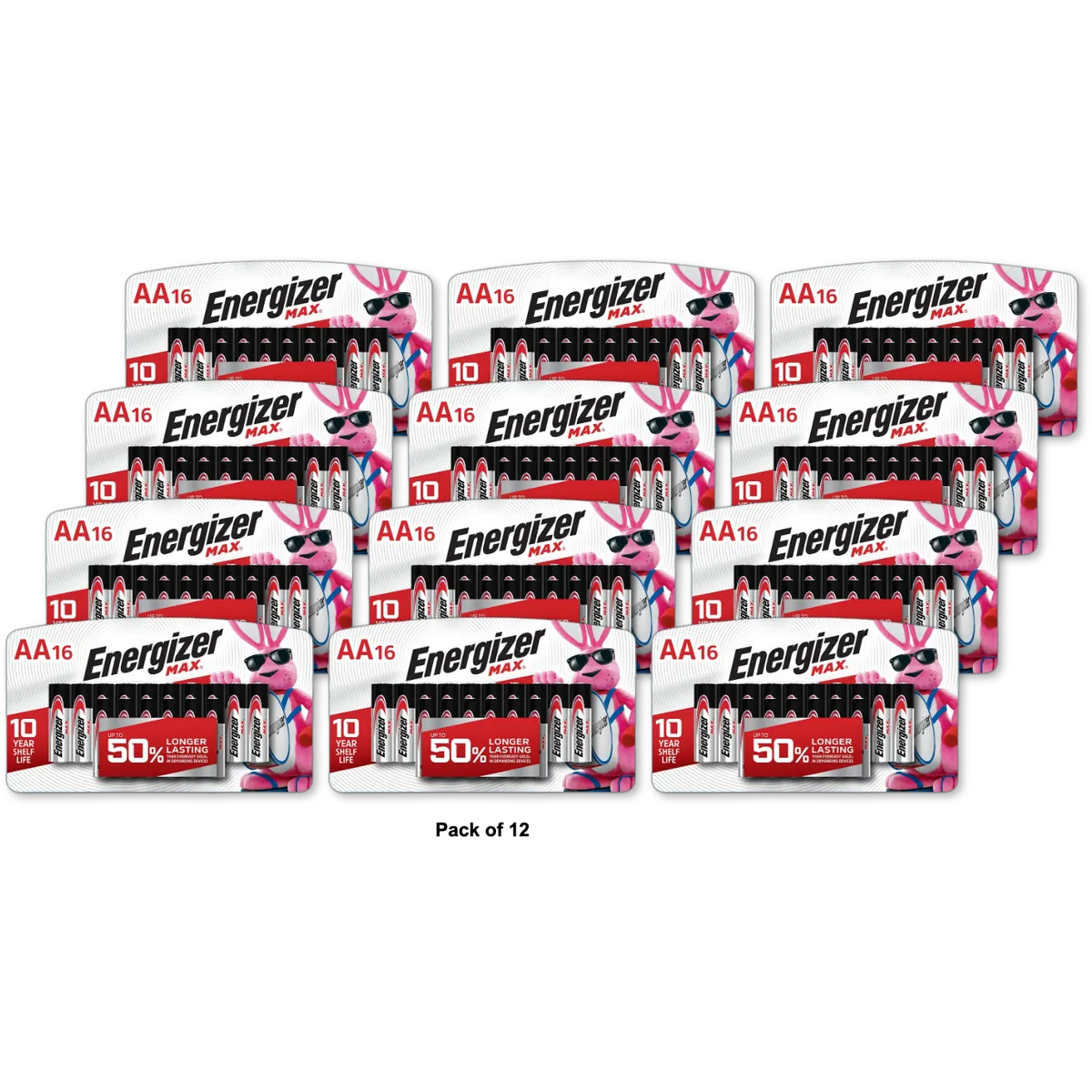 Energizer Max AA Alkaline Batteries 7Oz (Pack of 12)