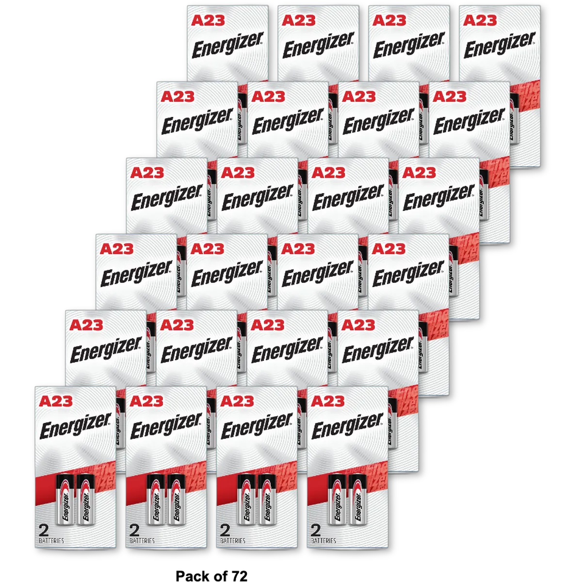 Energizer Mercury Free Alkaline Battery # A23Bpz-2 12 Volt 0.63Oz (Pack of 72)