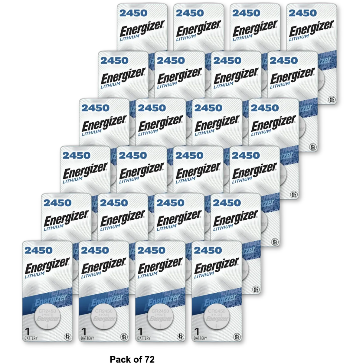 Eveready Energizer Watch Batteries Ecr2450Bp3 V 2.11Oz (Pack of 72)