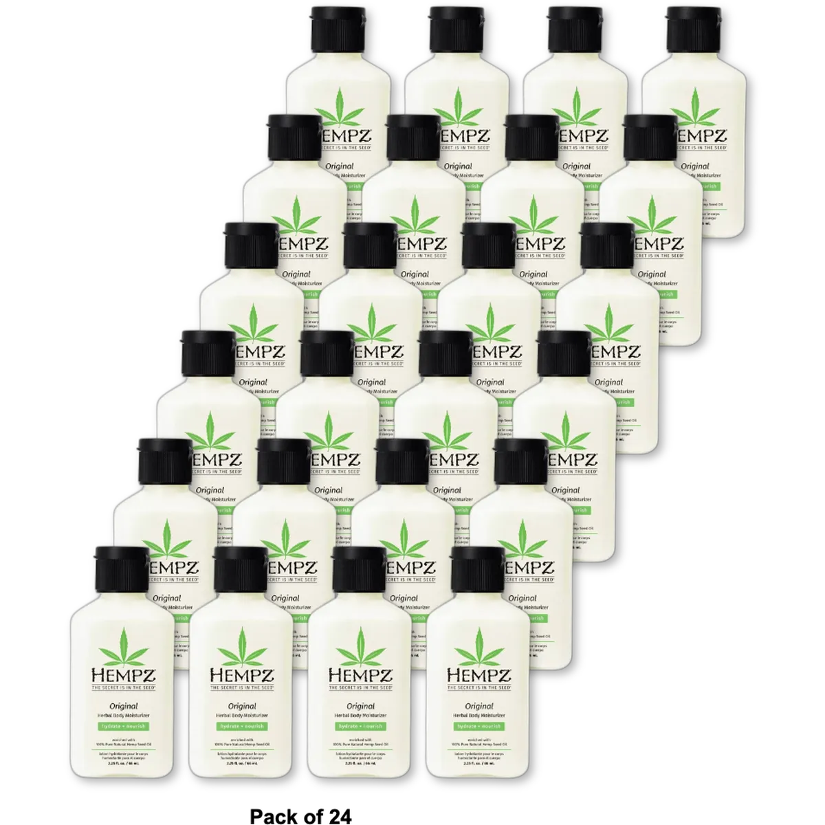 Hempz Original Herbal Moisturizing Body Lotion 2.25Oz (Pack of 24)