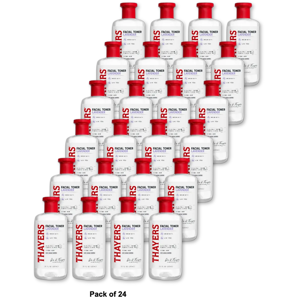 Thayers Witch Hazel Alcohol-Free Toner With Aloe Vera Lavender 12Oz (Pack of 24)