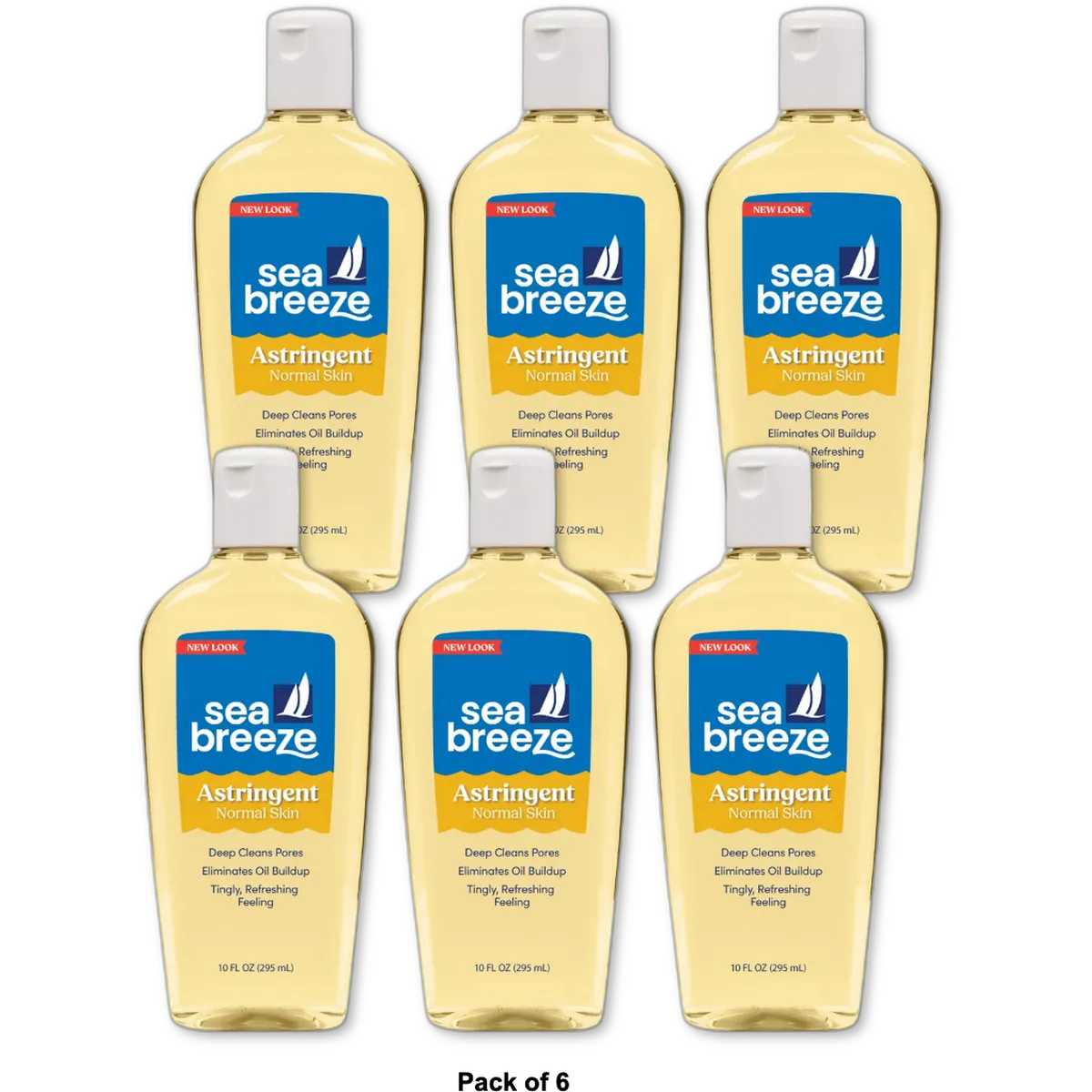 Sea Breeze Astringent Original Formula Classic Clean 10Oz (Pack of 6)
