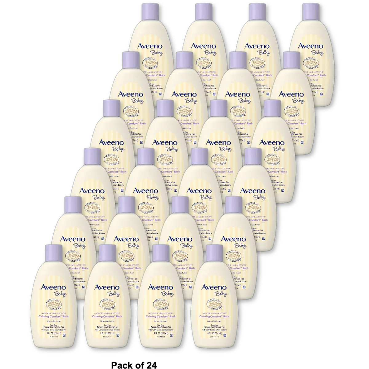 Aveeno Calming Comfort Baby Bath Lavender And Vanilla 8Oz (Pack of 24)