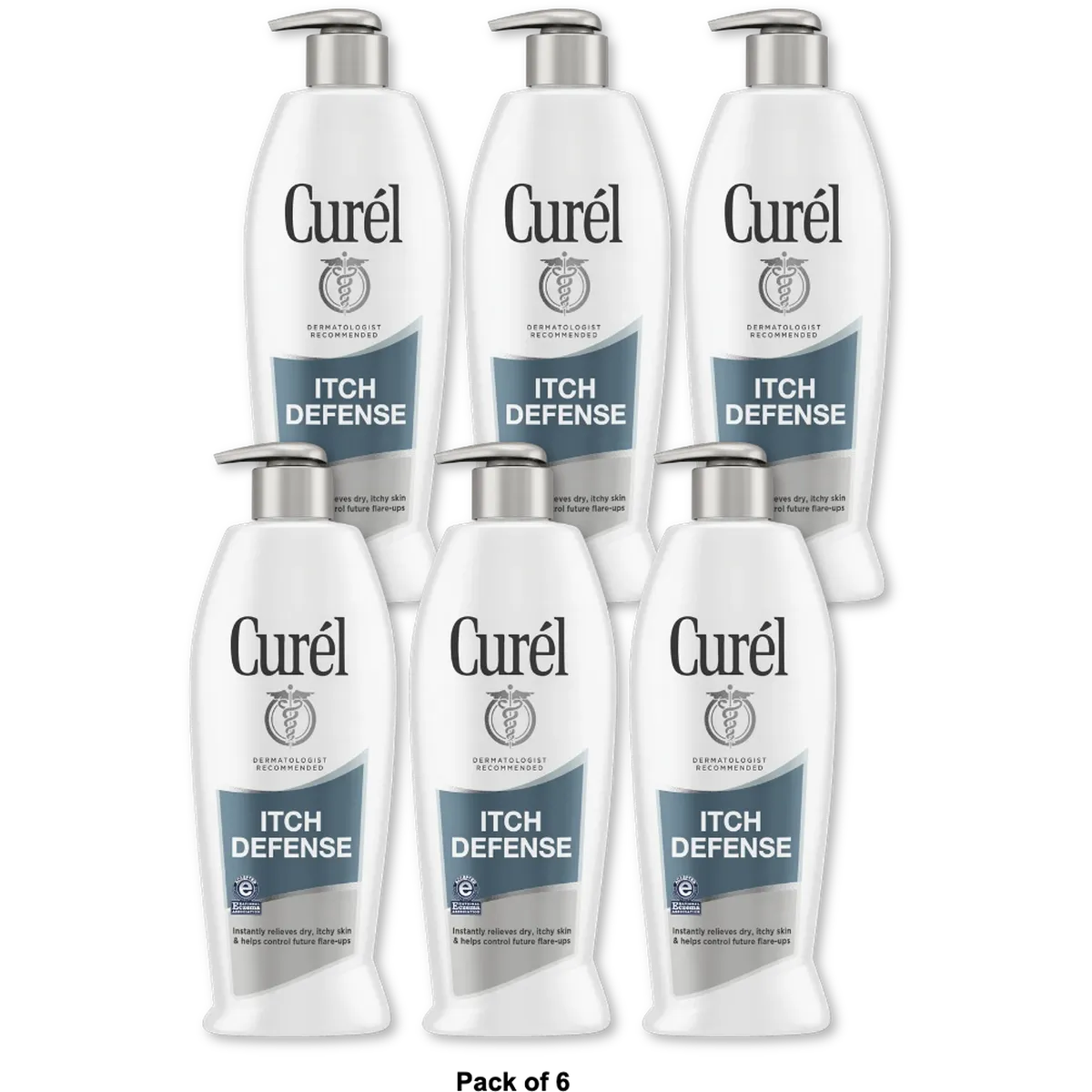 Curel Moisture Itch Rash Defense Lotion For Dry Itchy Skin 6Oz (Pack of 6)