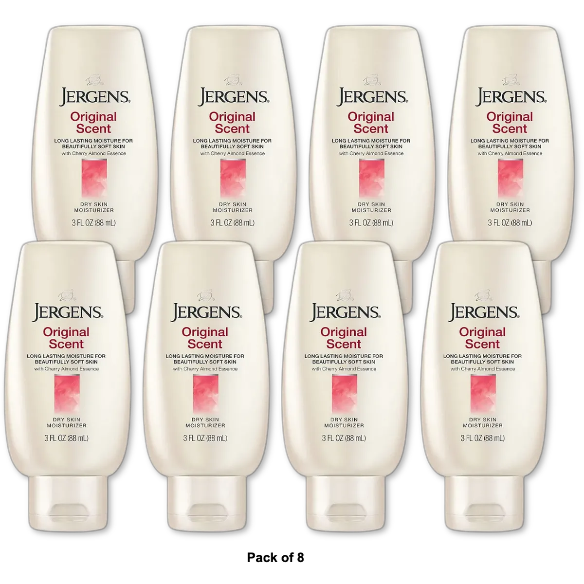 Jergens Dry skin Moisturizer Original Scent 3Oz (Pack of 8)