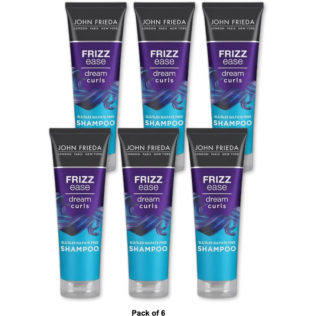 John Frieda Frizz Ease Dream Curls Hair Shampoo 8.45Oz (Pack of 6)