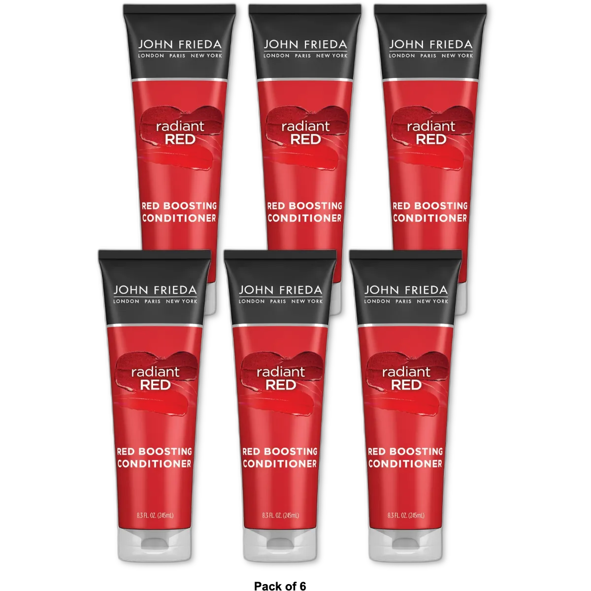 John Frieda Radiant Red Boosting Conditioner 8.3Oz (Pack of 6)