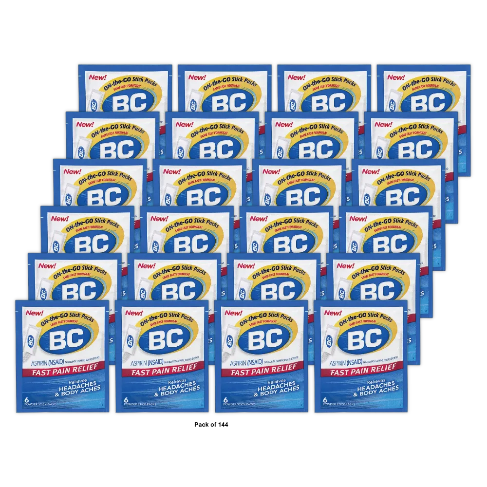 BC Powder Original Strength Pain Reliever 0.32Oz (Pack of 144)