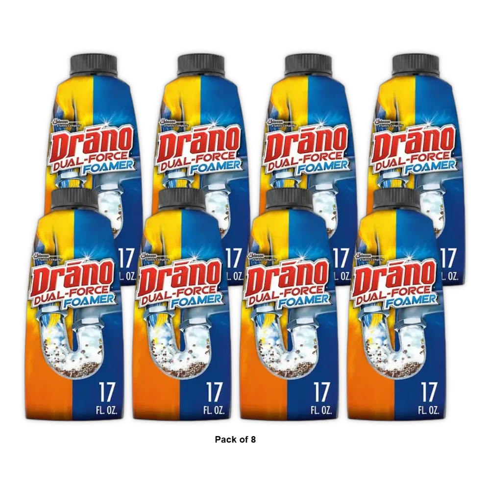 Drano Professional Strength Foamer Clog Remover17Oz 8 Pack (Pack of 8)
