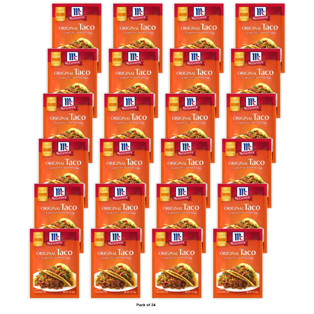 McCormick Taco Seasoning Mix 1Oz (Pack of 24)