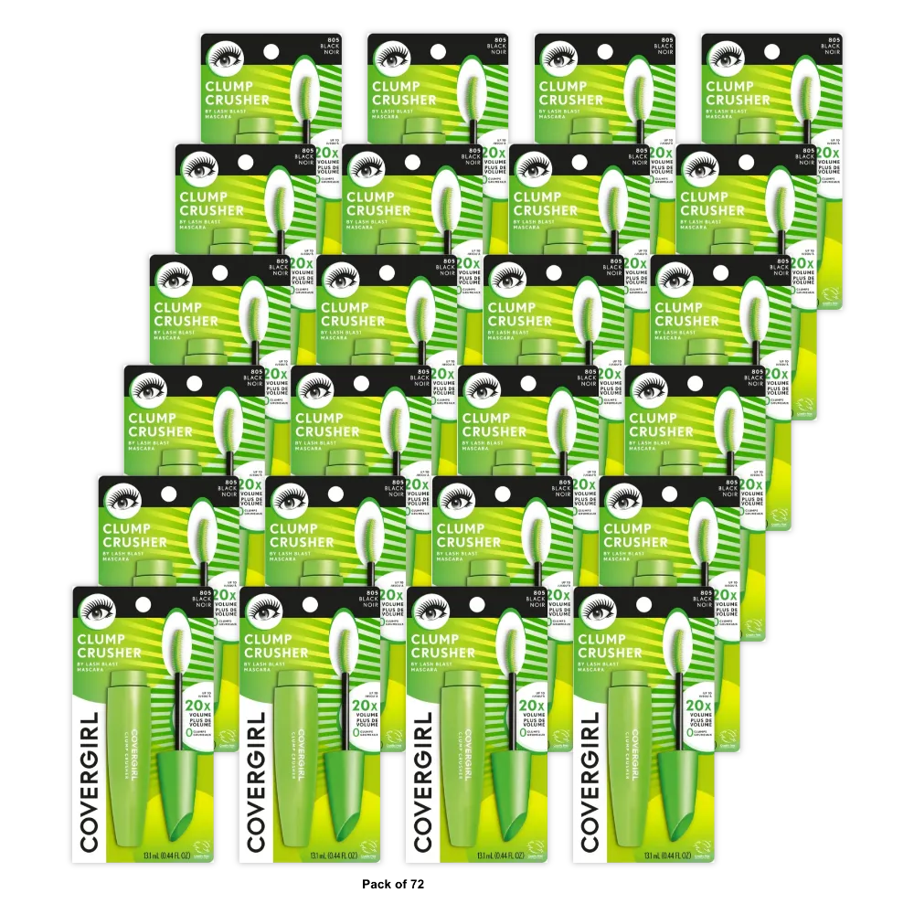 CoverGirl - Clump Crusher by LashBlast Black Mascara 0.44 fl oz (Pack of 72)