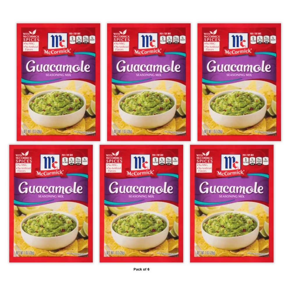Mccormick Guacamole Mix Mixed Spices & Seasonings 1Oz (Pack Of 12)