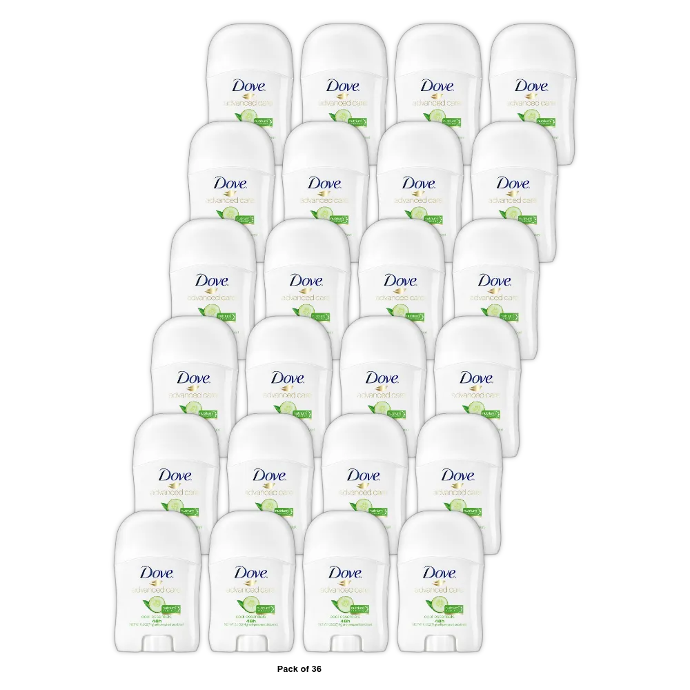 Dove Advanced Care Cool Essentials Antiperspirant Deodorant 0.5Oz (Pack of 36)