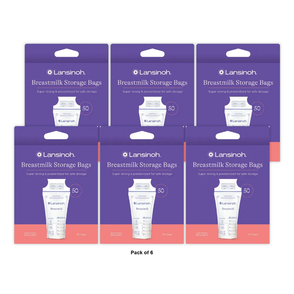 Breast Milk Storage Bags By Lansinoh50 Ea 8.48oz (Pack of 6)