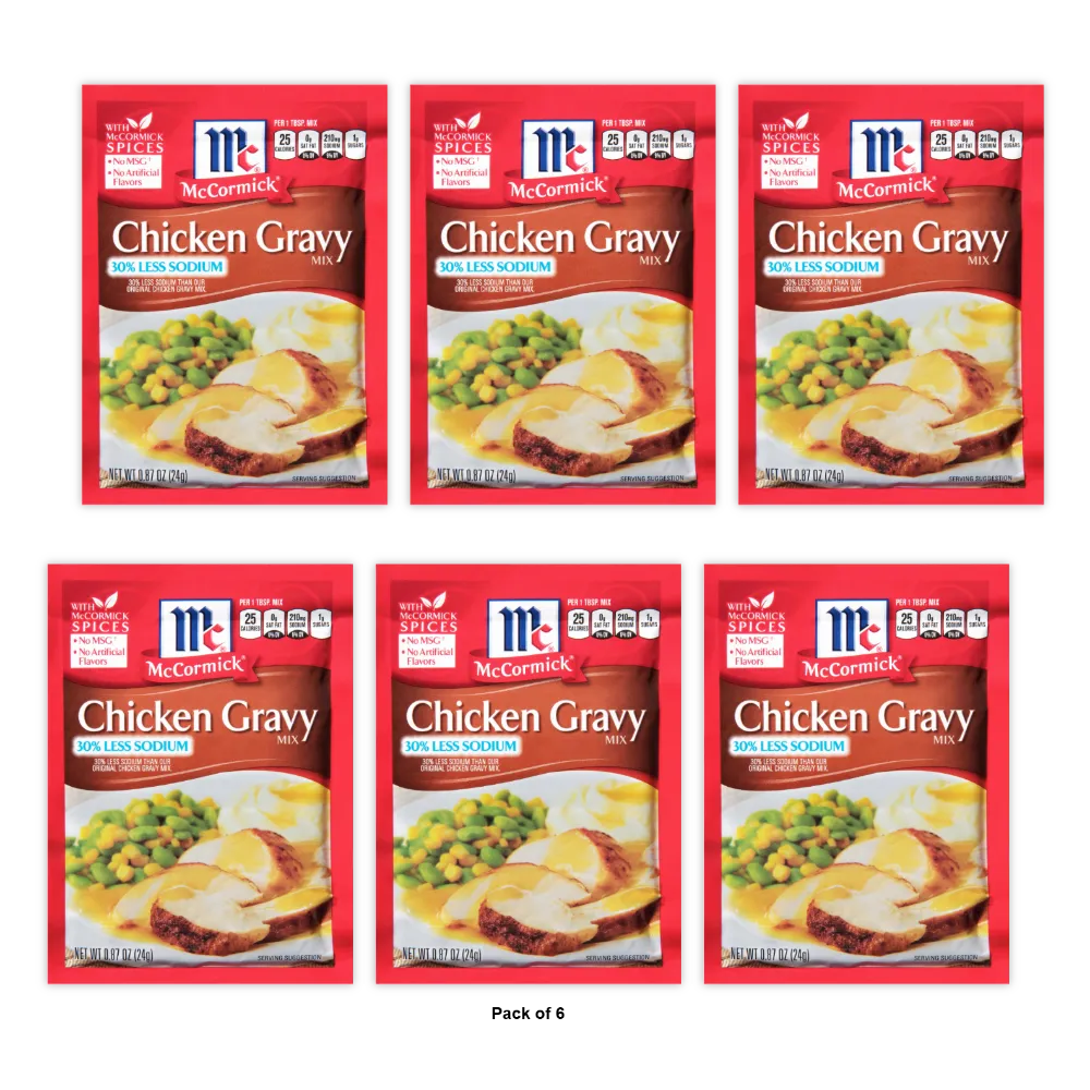Mccormick Chicken Gravy Mix 0.87 Oz (Pack Of 12)
