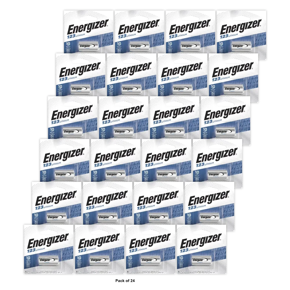 Energizer Advanced Photo Lithium 3 Volt Battery El123Apbp 1.3oz (Pack of 24)