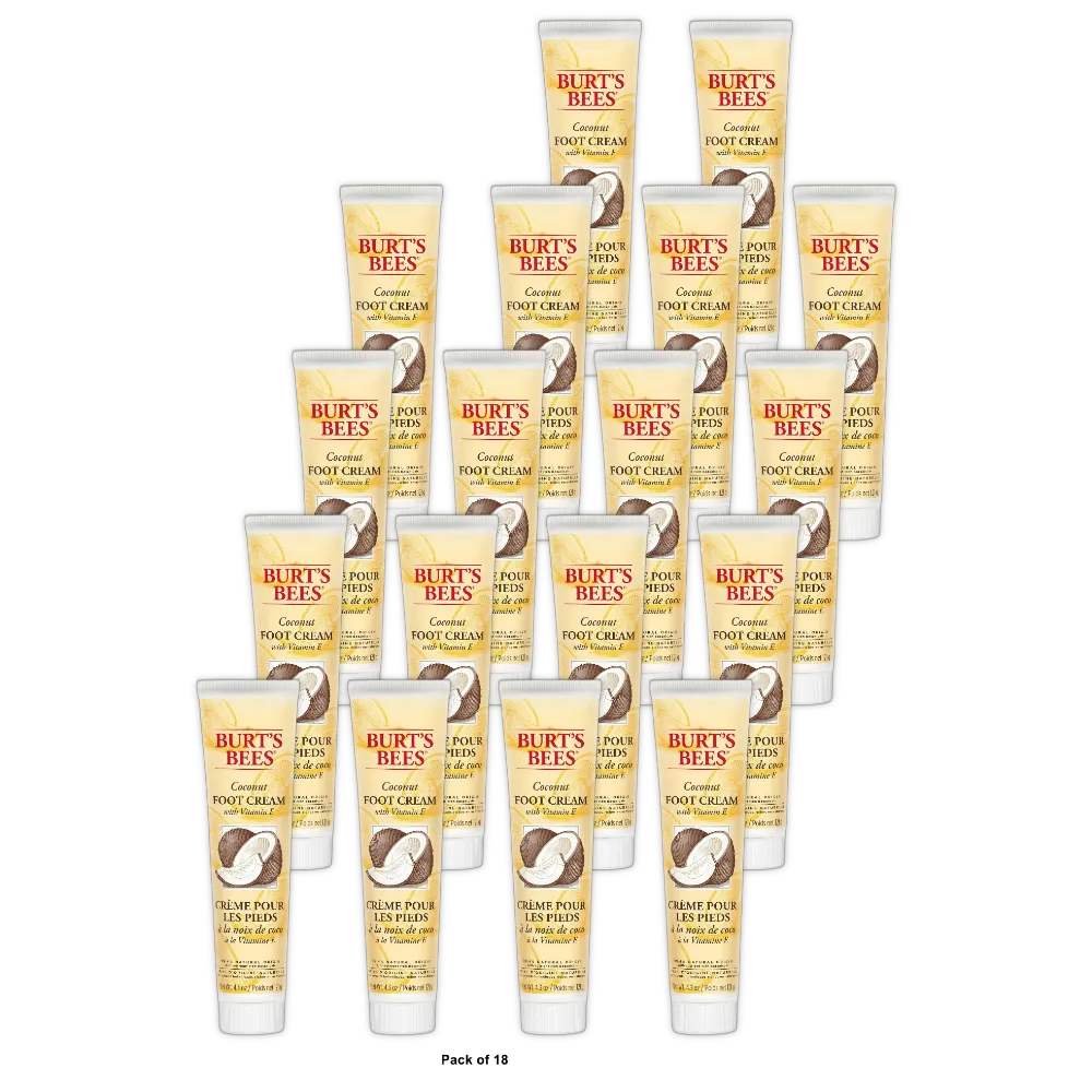Burt's Bees Coconut Foot Cream 4.34Oz (Pack of 18)