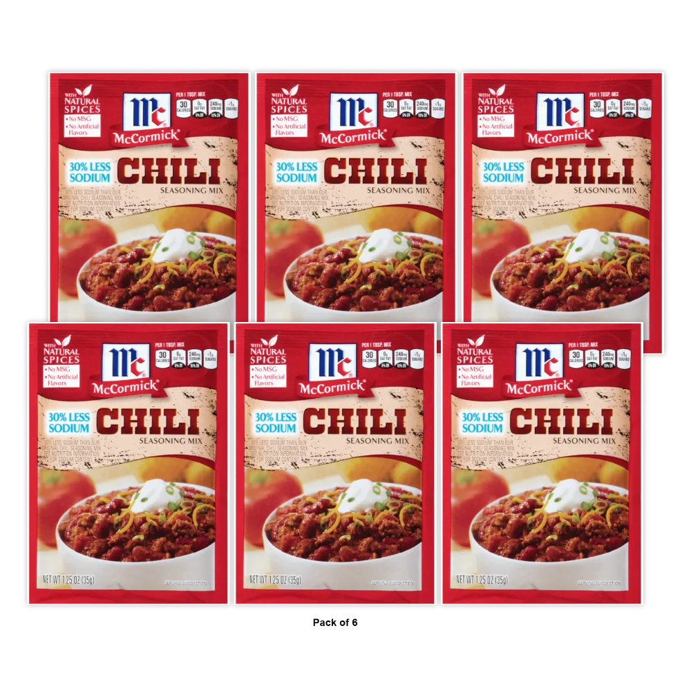 Mccormick Chili Seasoning Mix 1.25 Oz (Pack Of 12)