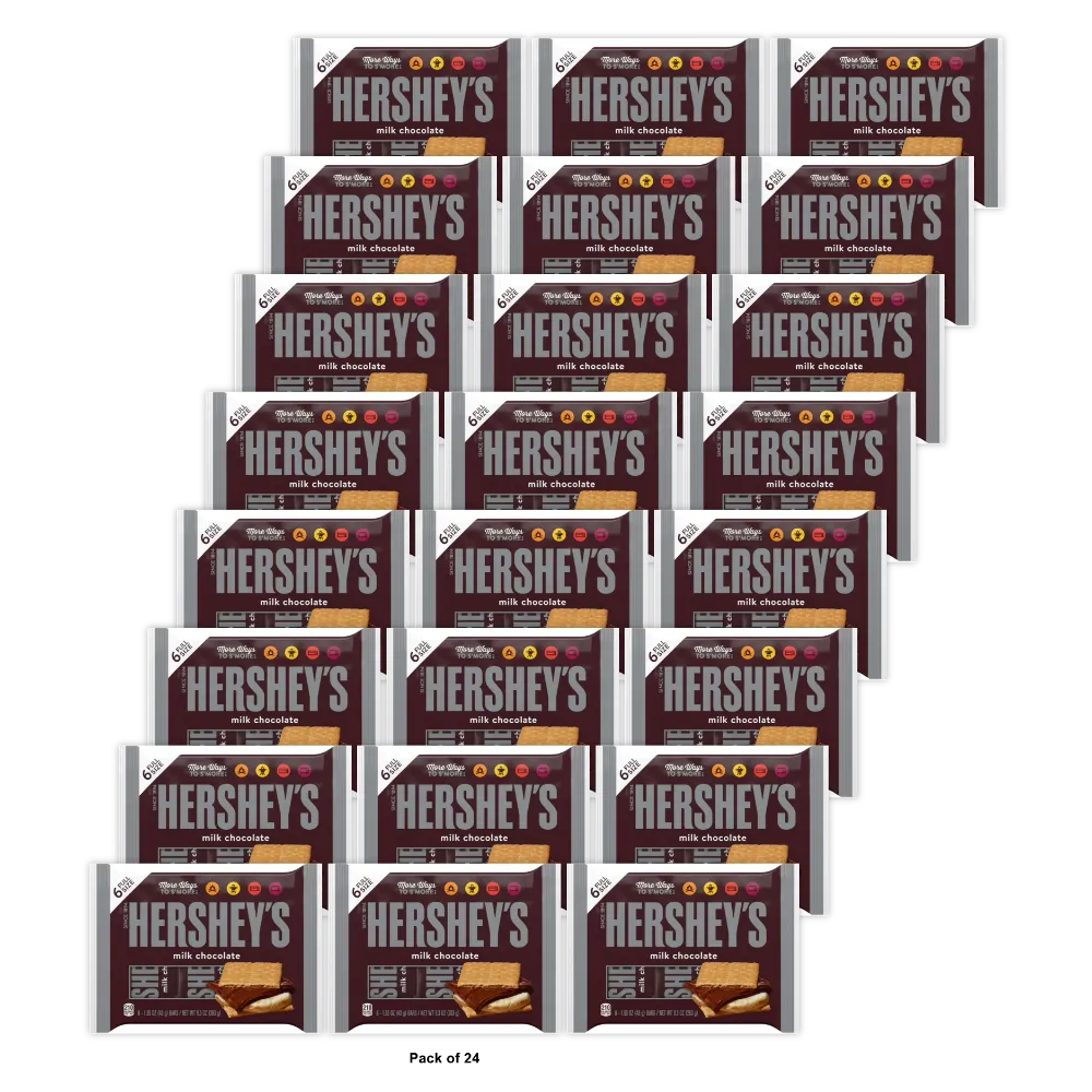 Hersheys Milk Chocolate Candy Bar 2Oz (Pack of 24)