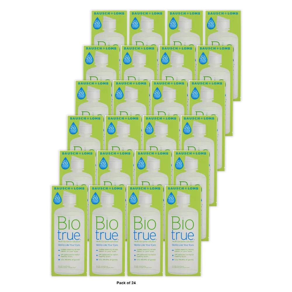Bausch And Lomb Biotrue Multipurpose Solution For Soft Contact Lenses 10Oz (Pack of 24)