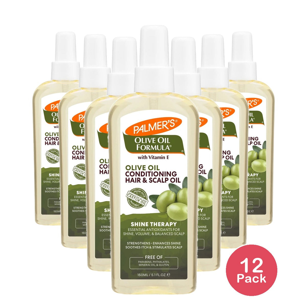 Palmer's Olive Oil Formula Shine Therapy Hair & Scalp Oil 5.1 oz. 5.1 Fl. Oz (Pack of 12)