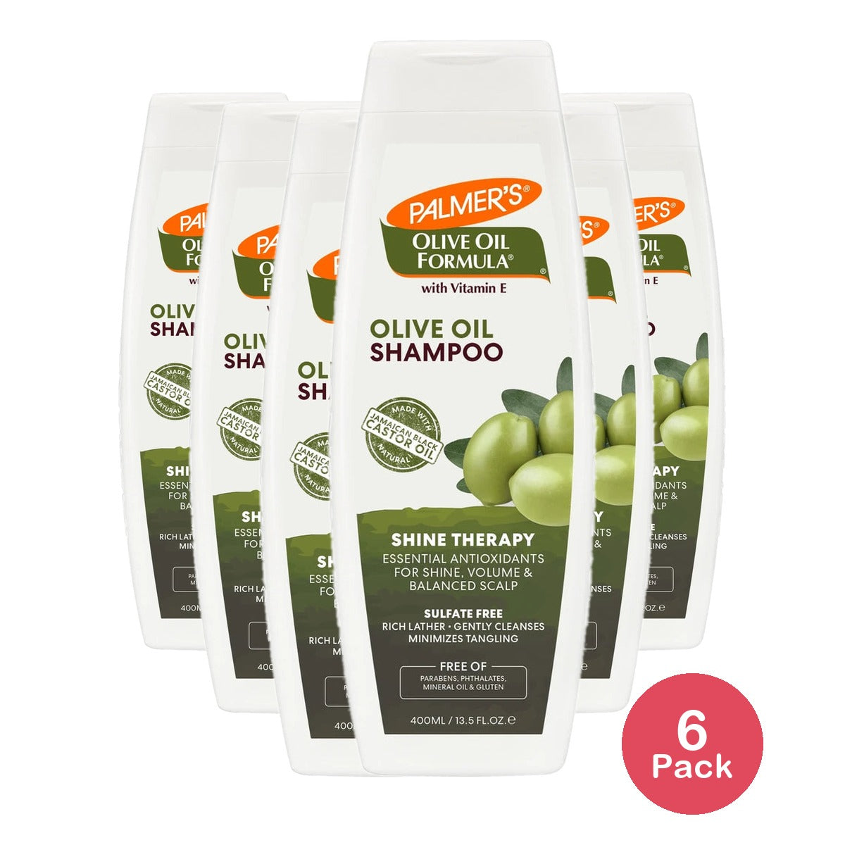 Palmer's Olive Oil Formula Shine Therapy Shampoo 13.5 oz. 13.5 Fl. Oz (Pack of 6)