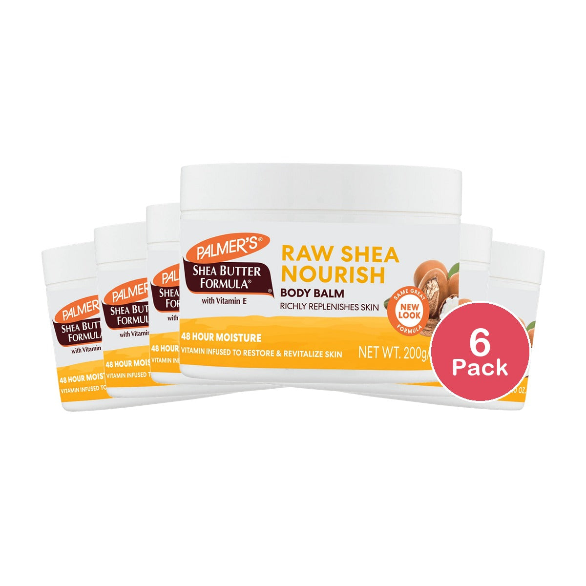 Palmer's Shea Butter Formula Raw Shea Nourishing Body Balm 7.25 oz (Pack of 6)