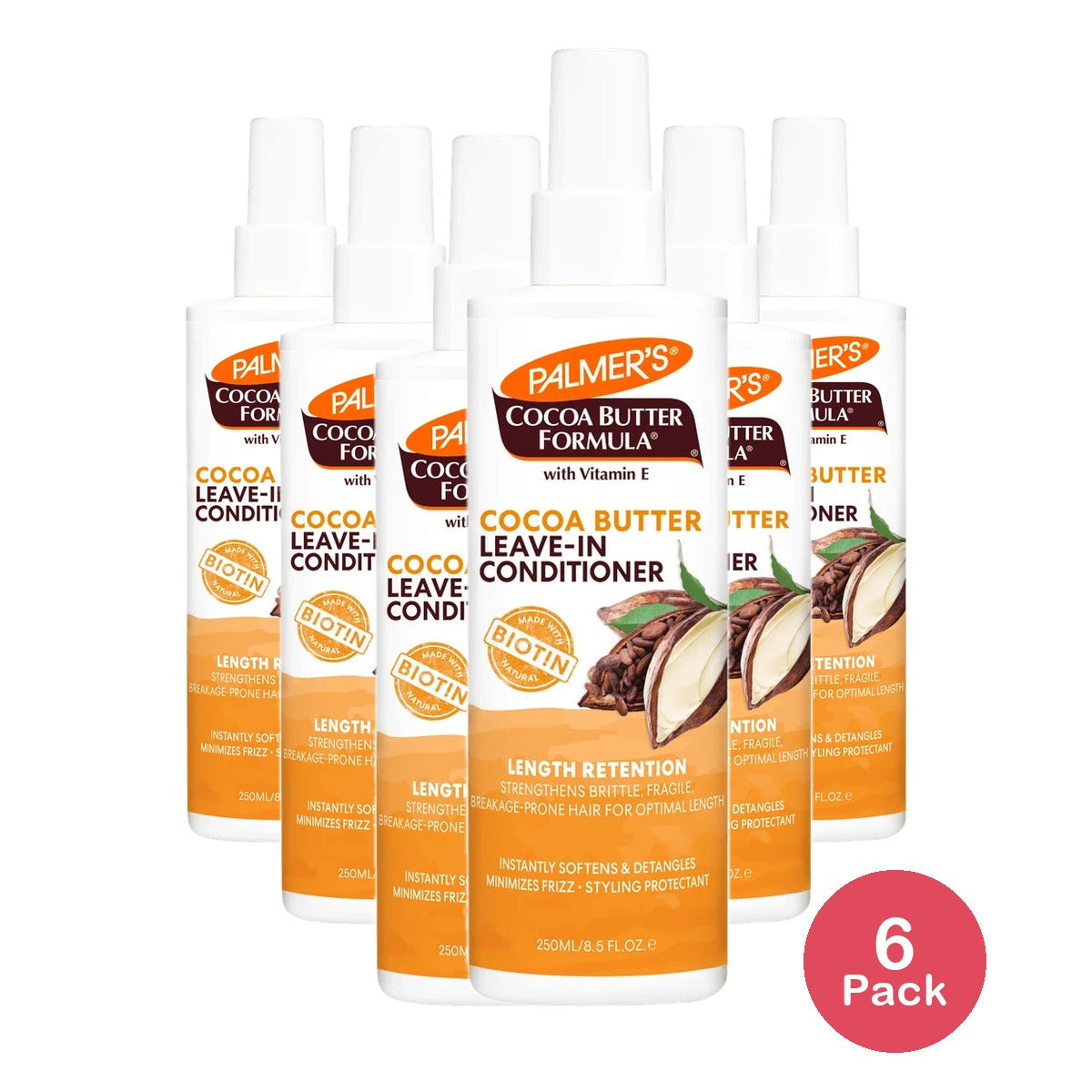 Palmer's Cocoa Butter & Biotin Length Retention Leave-In Conditioner 8.5 Fl. Oz (Pack of 6)
