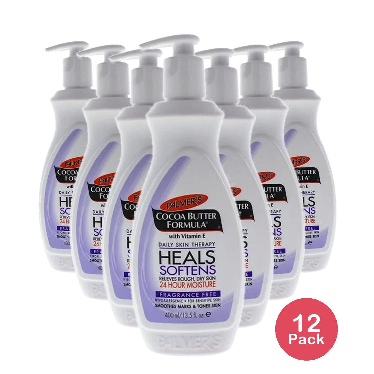 Palmer's Cocoa Butter Formula Fragrance Free Body Lotion 13.5 Oz (Pack of 12)
