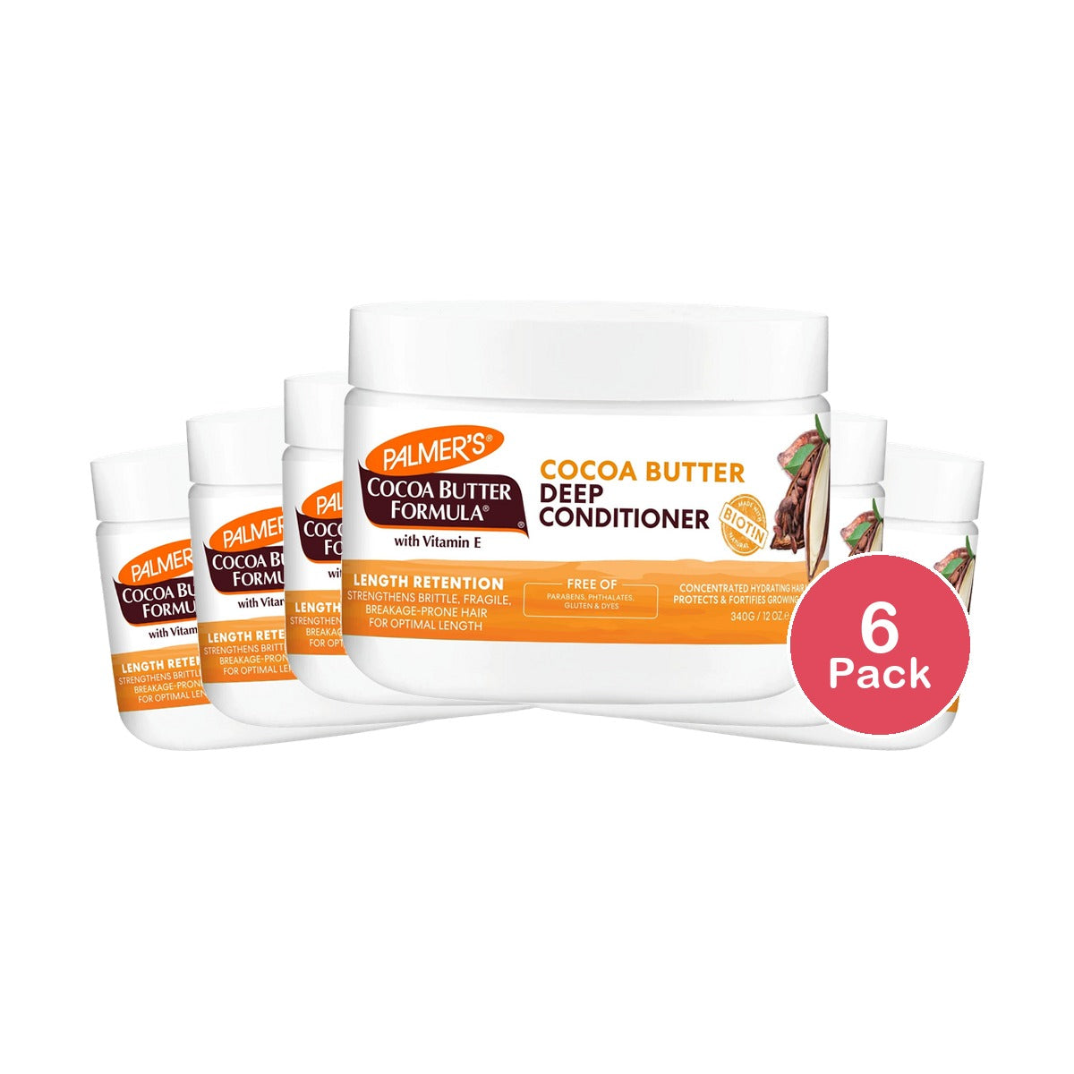 Palmer's Cocoa Butter Formula Length Retention Deep Conditioner - 12oz 12 Oz (Pack of 6)